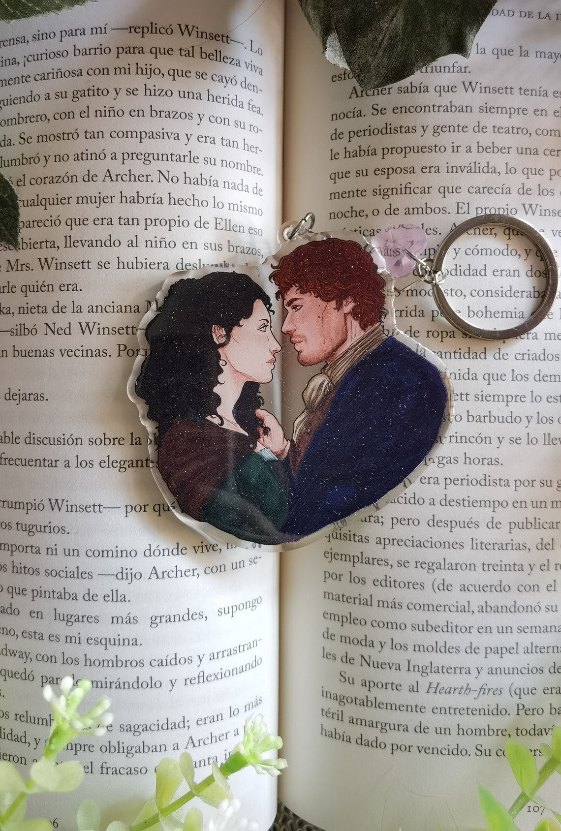 Outlander Llavero Claire Y Jaime Fraser