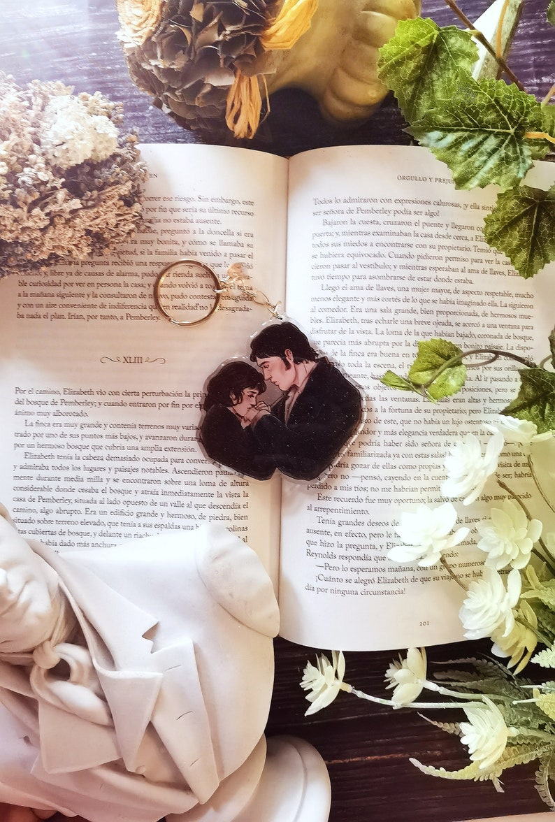 Jane Austen Orgullo Y Prejuicio Llavero Mr Darcy Y Elizabeth