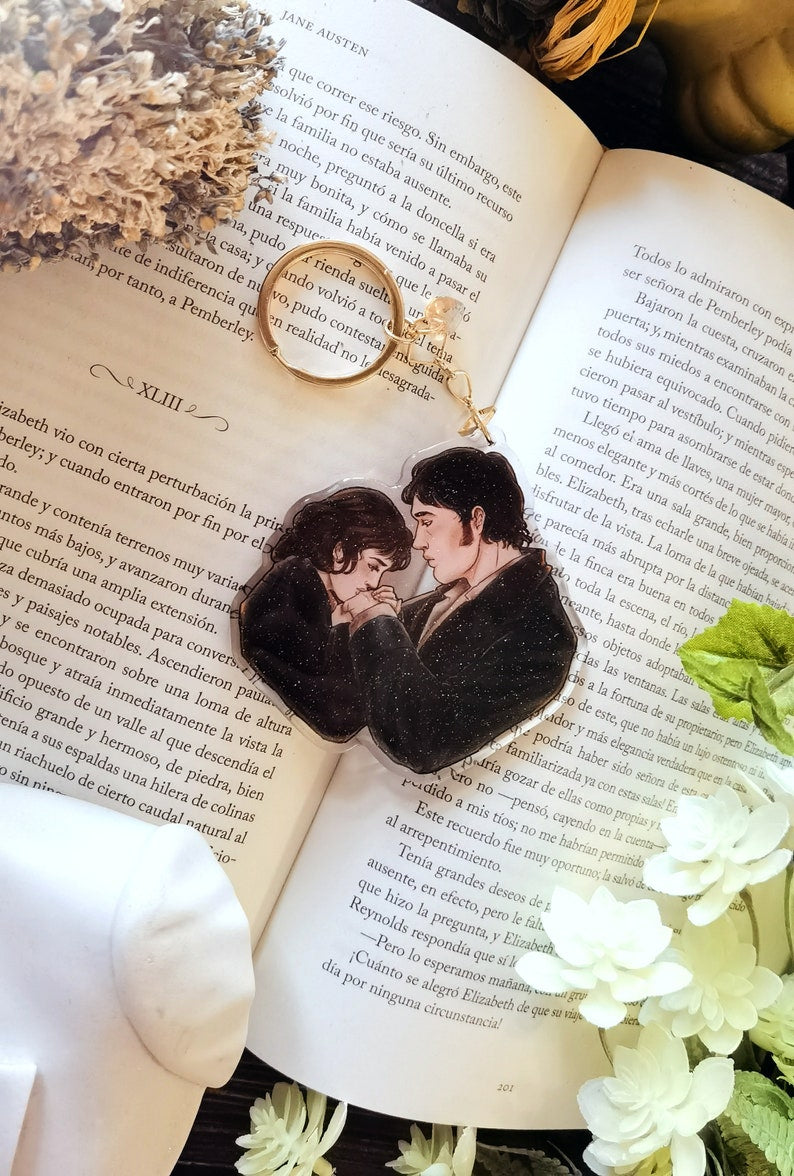 Jane Austen Orgullo Y Prejuicio Llavero Mr Darcy Y Elizabeth