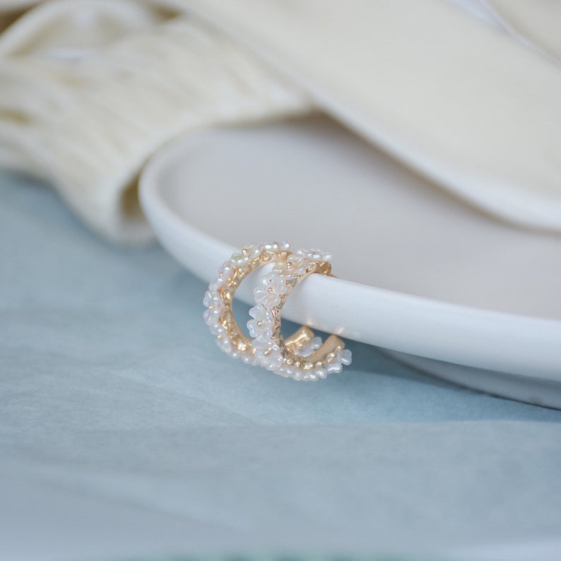 Aretes Hoops Flores Margaritas