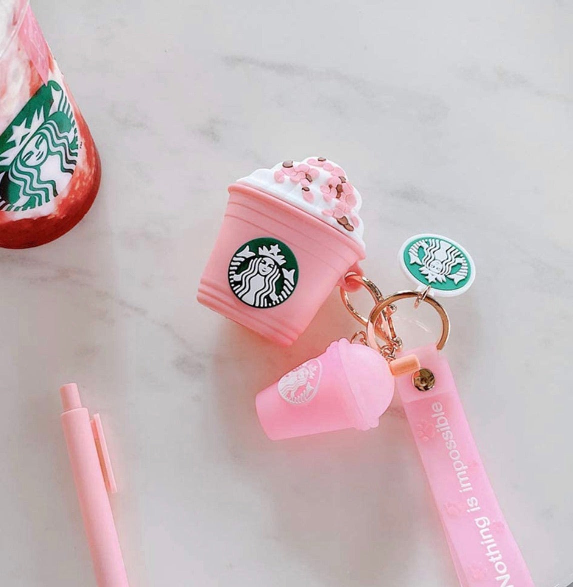 Airpod Case Starbucks Rosa