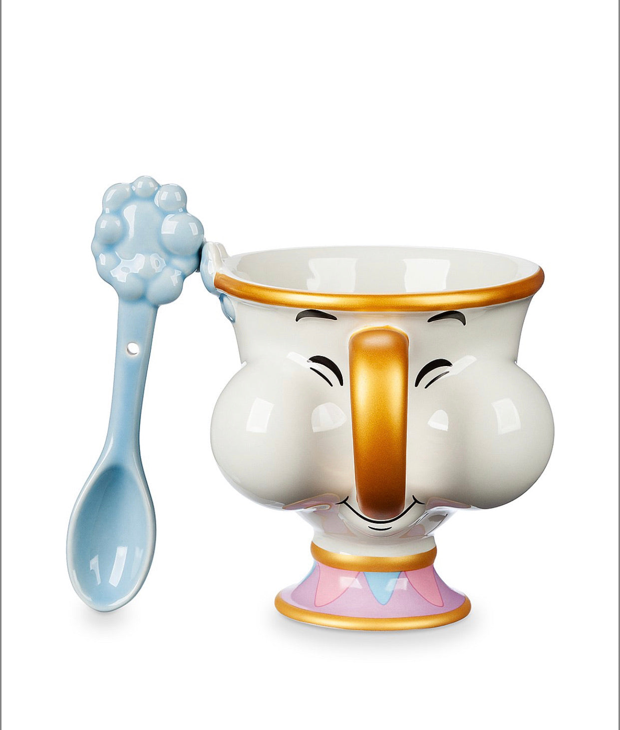 La Bella Y La Bestia Taza Chip con Cuchara Burbujas