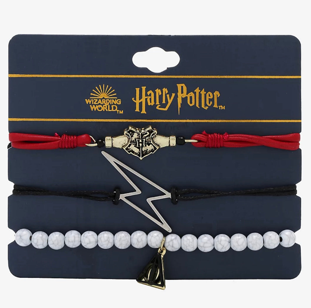 Harry Potter Set De Brazaletes Iconos