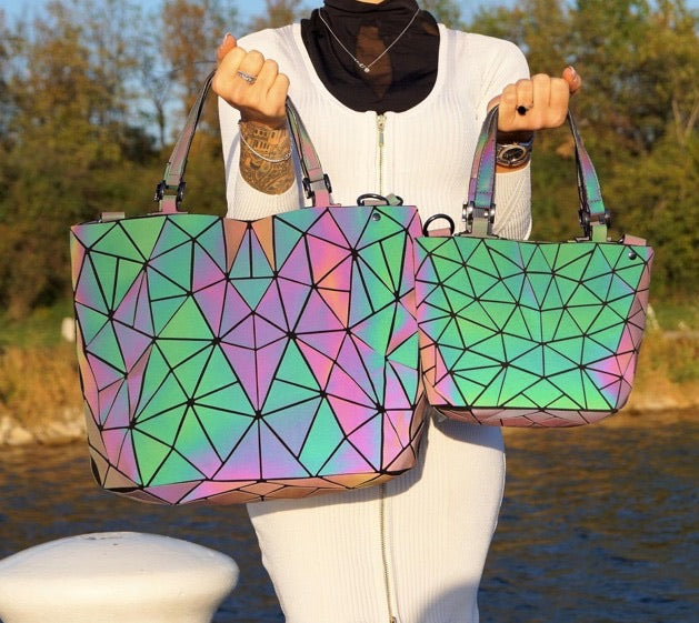 Bolsa Luminosa Brilla Bolso Bolsas Holograficas