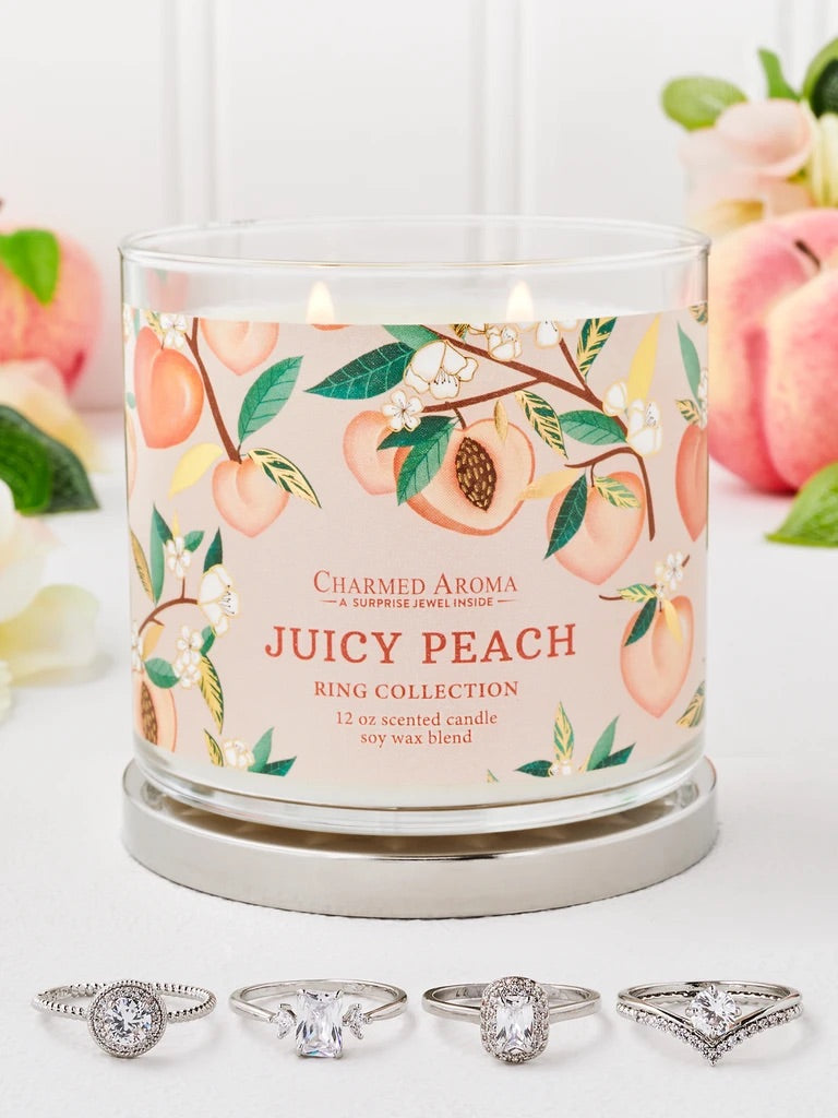 Vela Mágica Sorpresa Durazno Anillo Plata.925