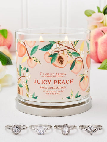 Vela Mágica Sorpresa Durazno Anillo Plata.925