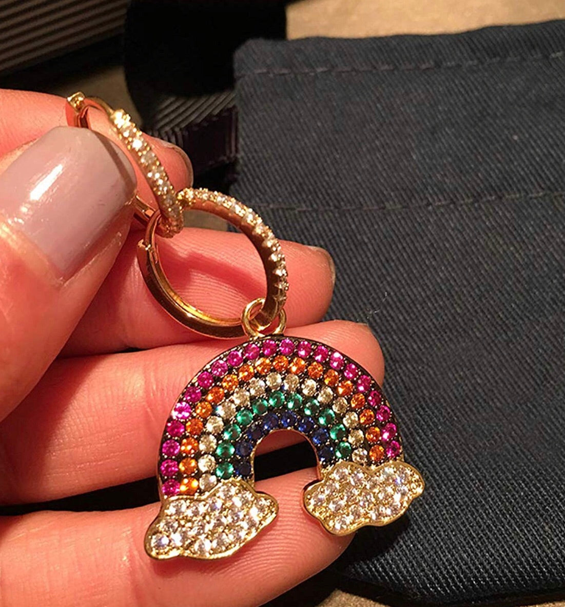 Aretes Rainbow Dúo Hoops Arcoiris