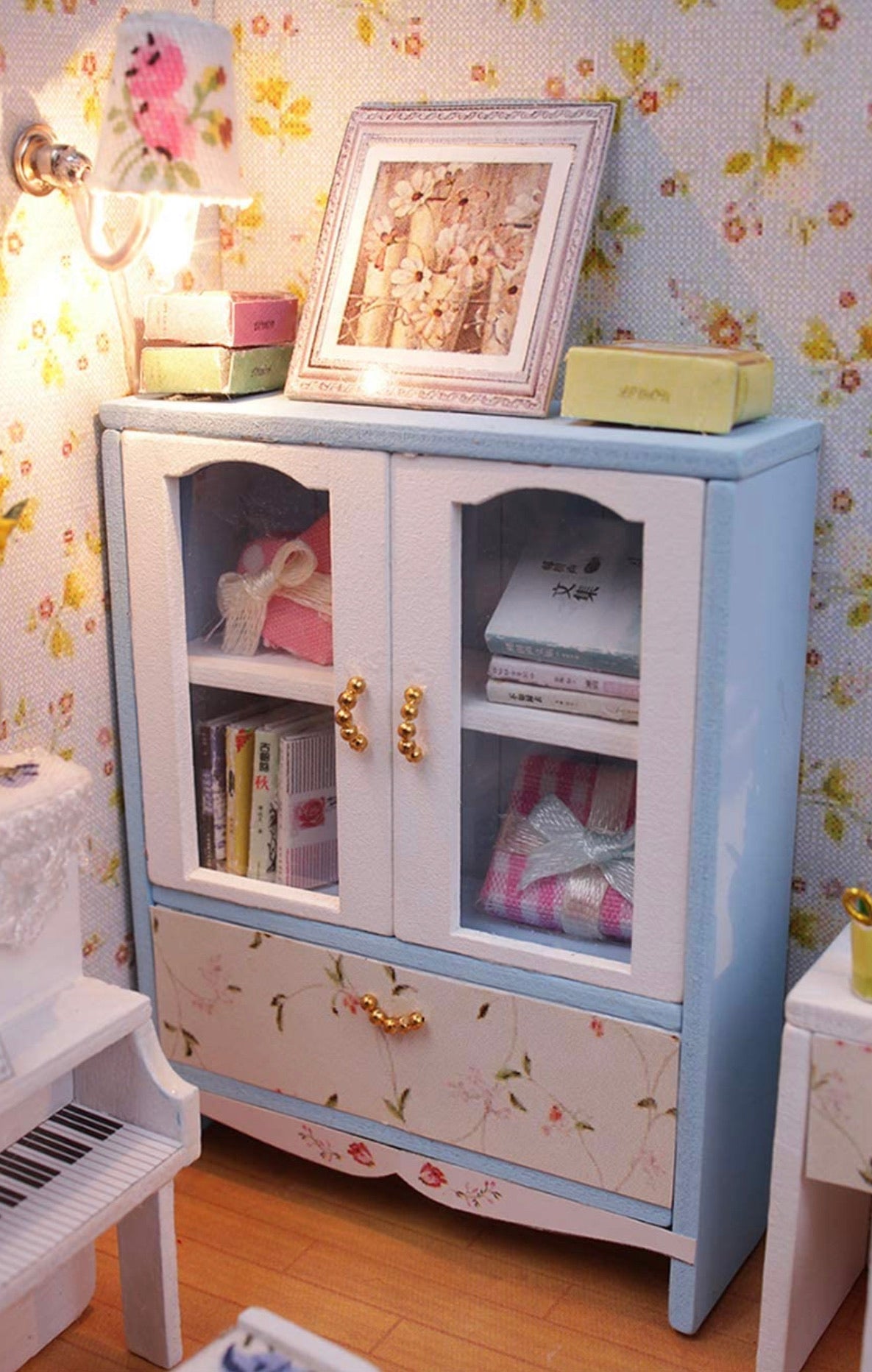 Casa De Muñecas Recamara Miniatura Decoración