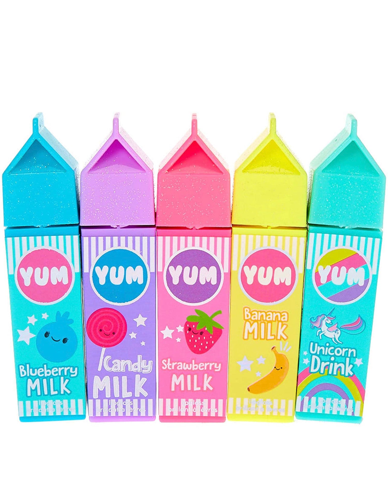 Set De Brillos Labiales Lip Smacker Forma De Leche