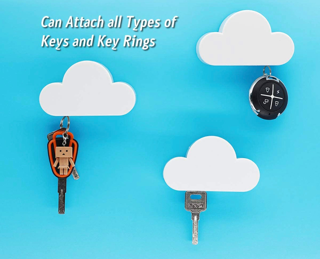 Soporte De Pared Magnético Nube Para Llaves