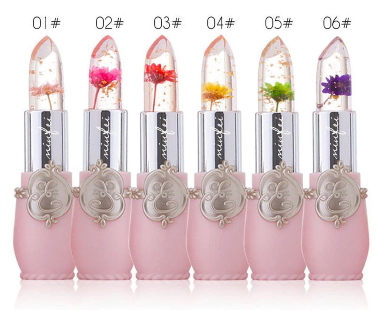 Labial Cambiante Paquete De 6 Labiales Cambiantes Temperatura Flor