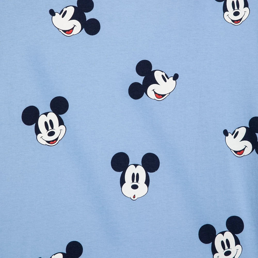 Mickey Mouse Camisa Azul Allover Unisex