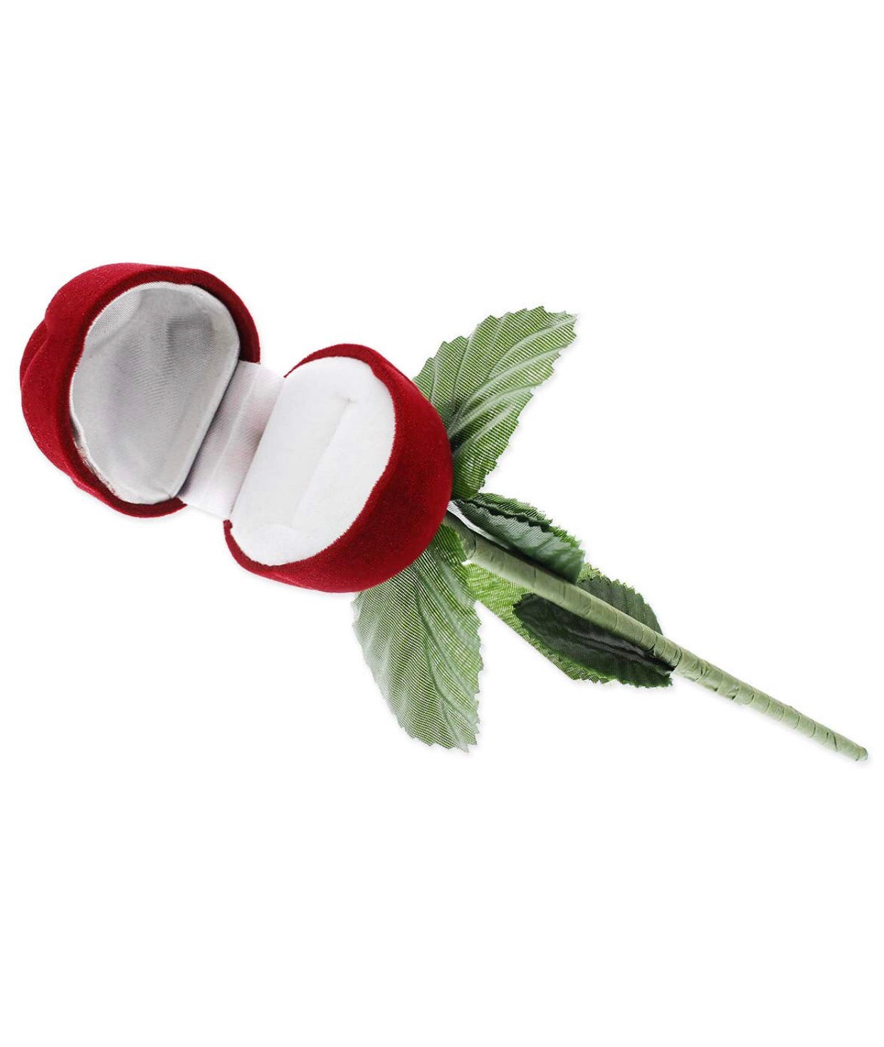 Caja De Rosa Roja De Regalo Para Joyería