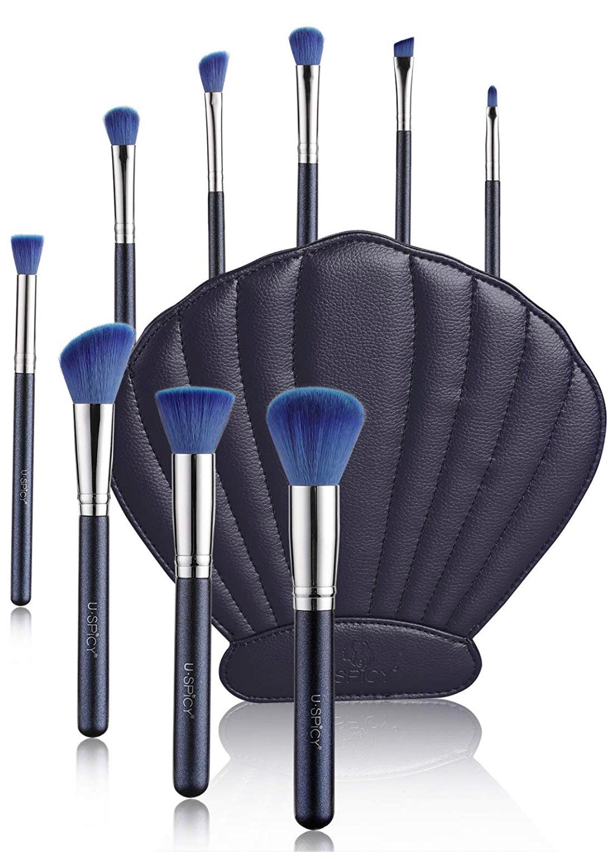 Set De Brochas Sirena Concha De Mar