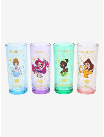 Vasos Cristal Princesa Disney Set
