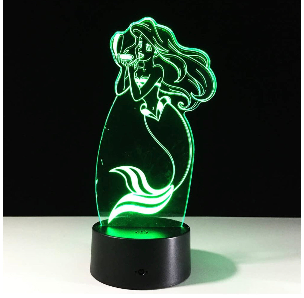 La Sirenita Lámpara Holografica Ariel