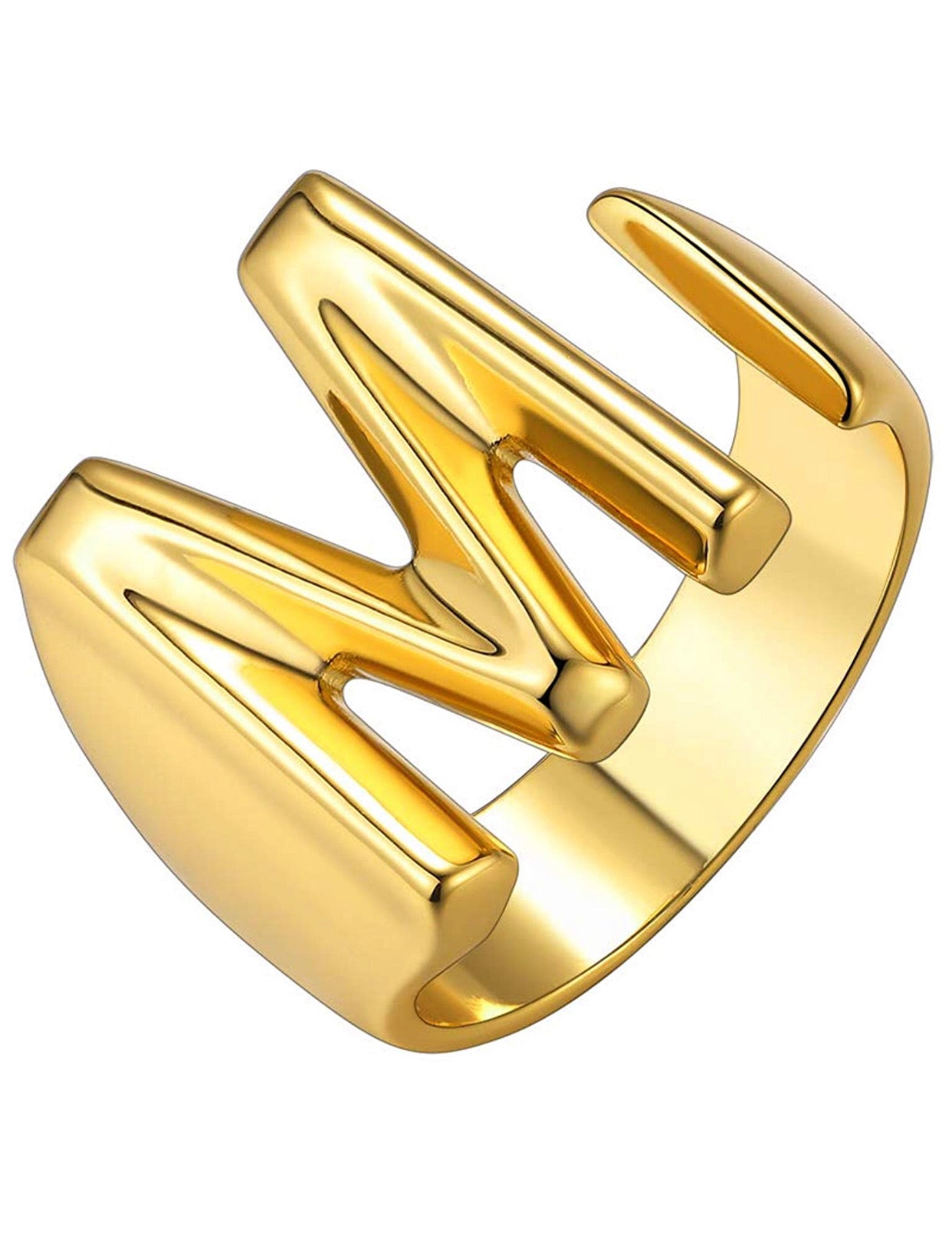 Anillo Inicial Anillos De Iniciales Unisex