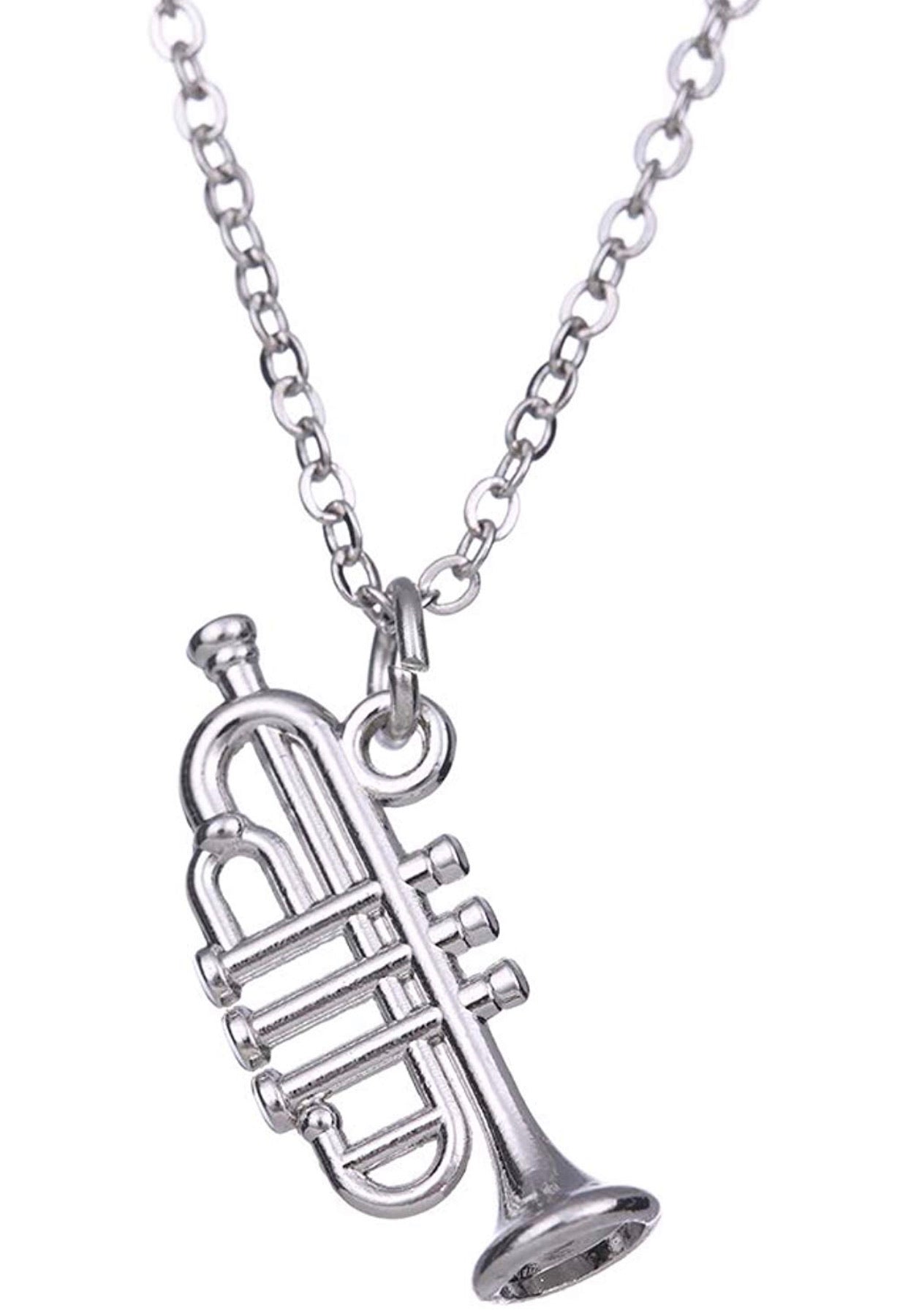 Collar Trompeta Plateado