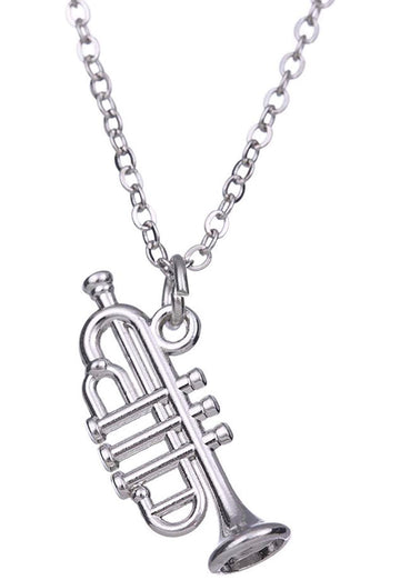 Collar Trompeta Plateado