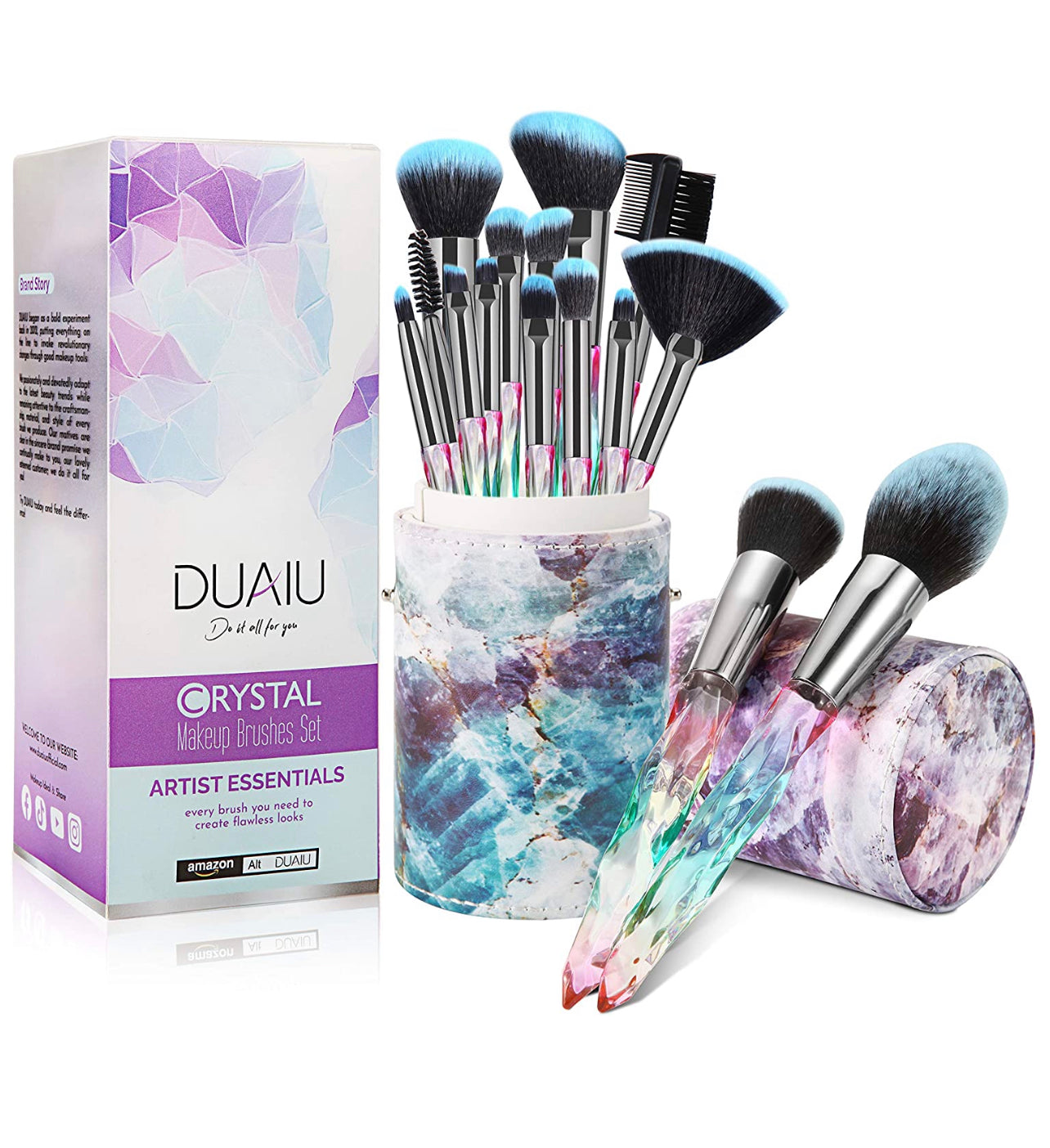 Brochas De Cristal Colores Aurora Boreal