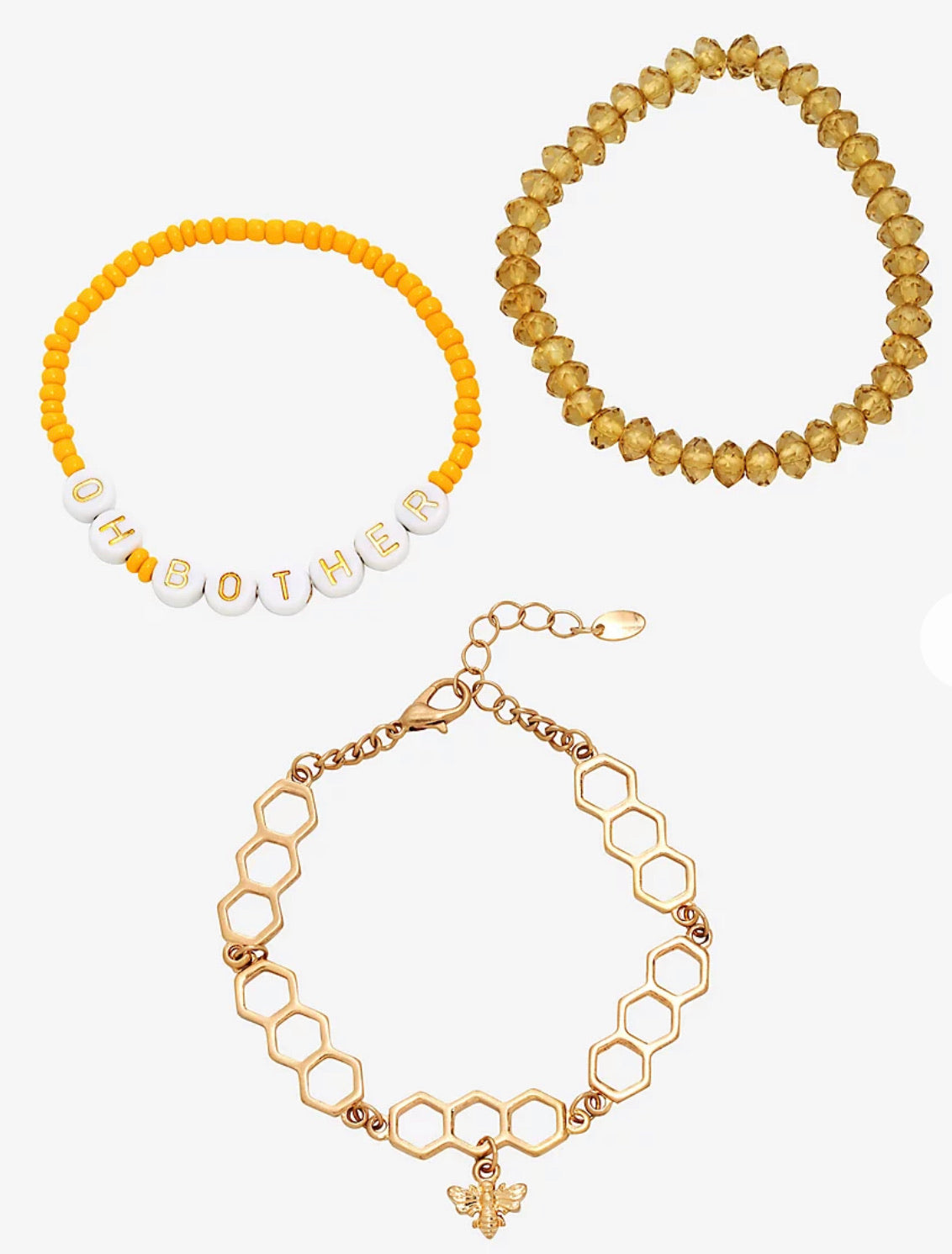 Winnie Pooh Set De Brazaletes Miel