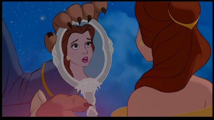 La Bella Y La Bestia Espejo Tocador