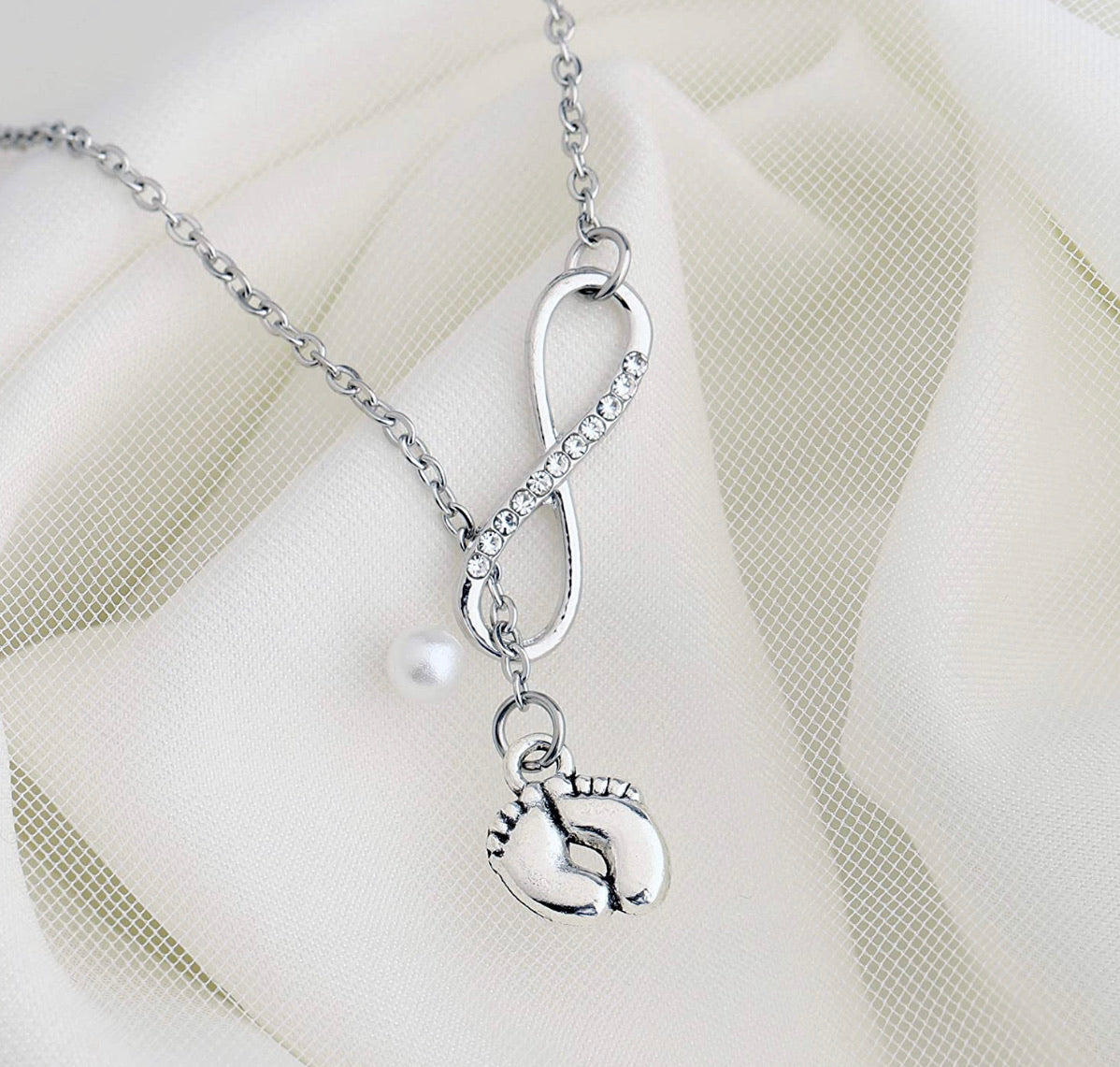 Collar Pie De Bebé Infinito