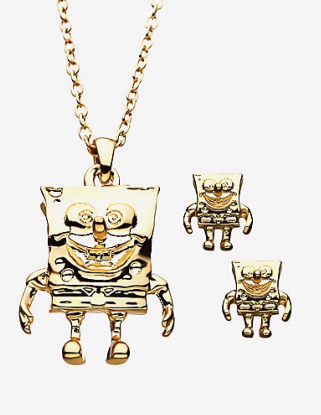 Set De Collar y Aretes Bob Sponja