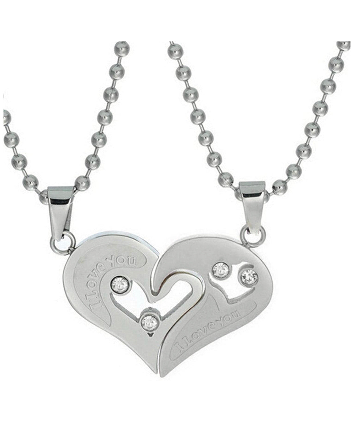 Set De Collares Corazón Pareja
