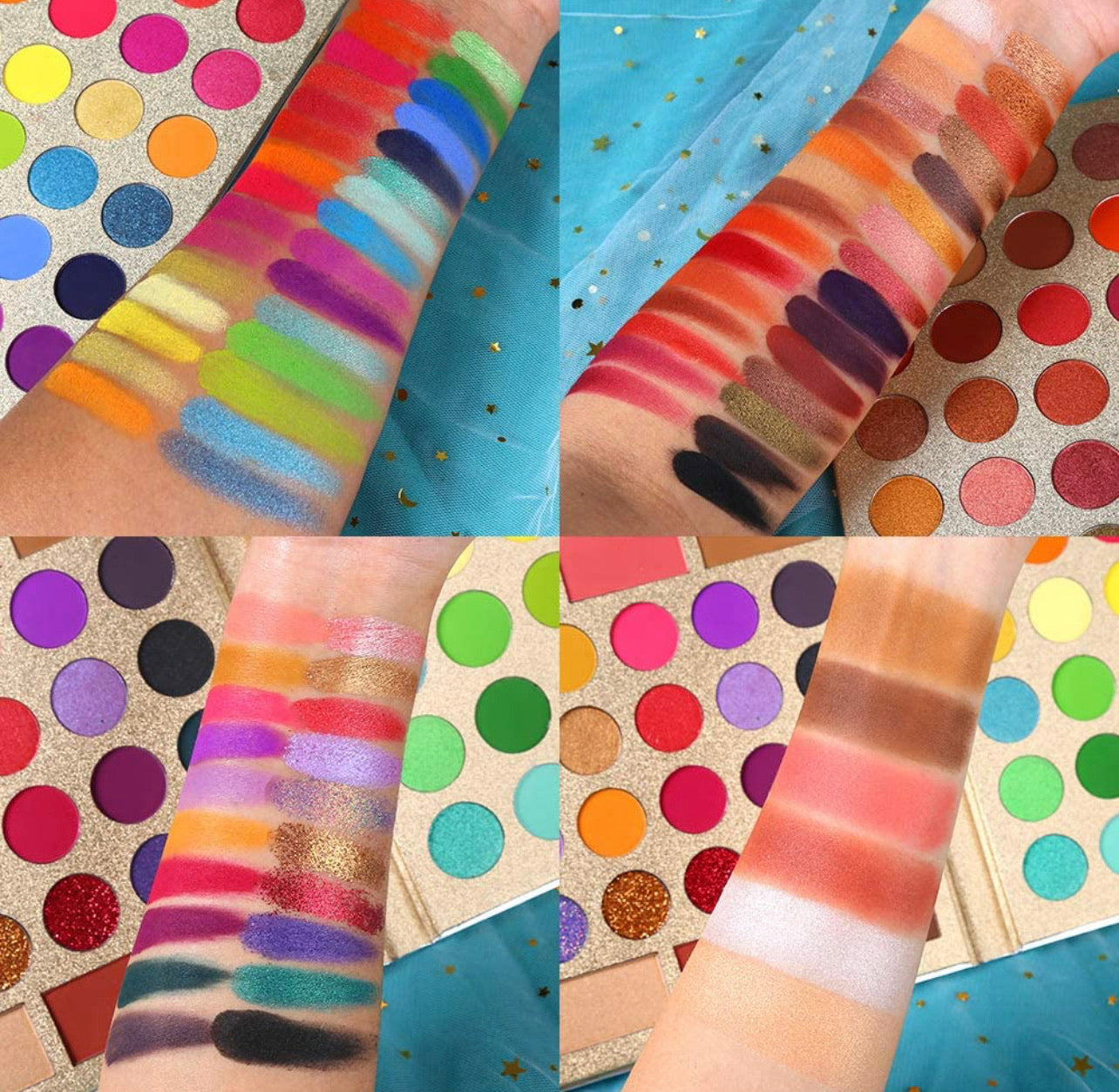 Paleta De Sombras y Set De Brochas Ucanbe