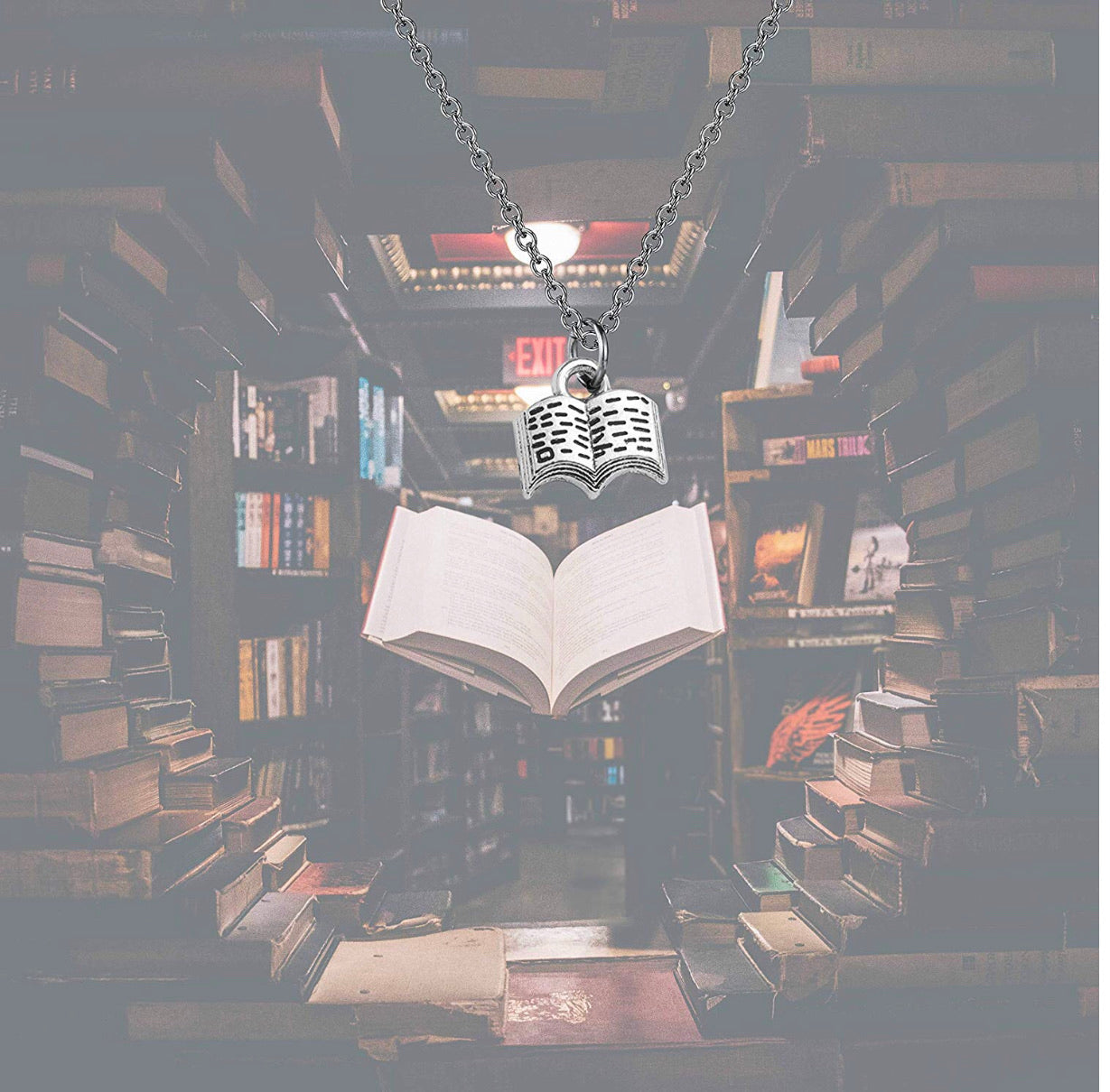 Collar Amante De Los Libros Libro