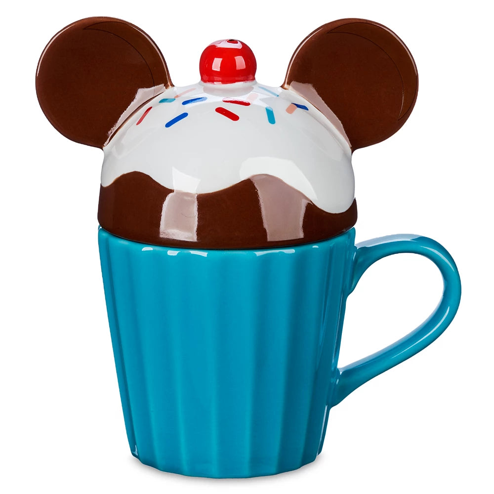 Mickey Mouse Taza Con Tapadera Nieve