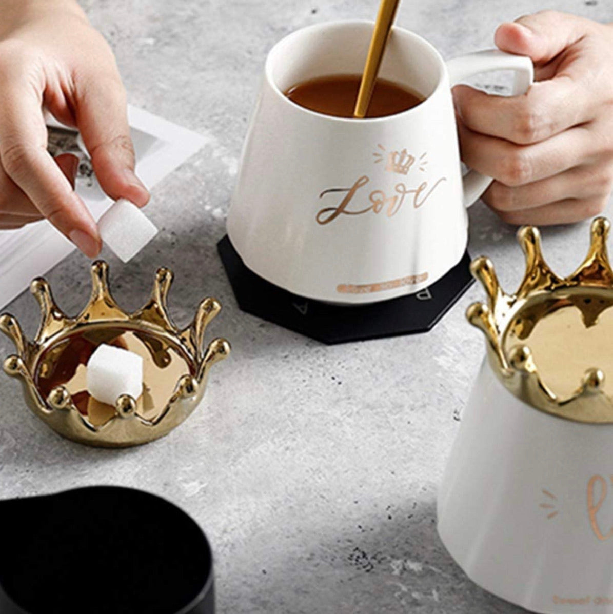 Taza Corona Con Cuchara