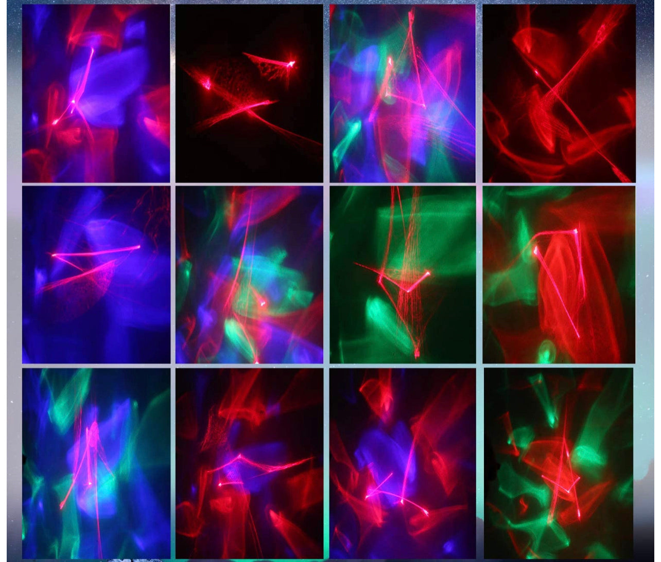 Lámpara Y Bocina Auroras Boreales Galaxia