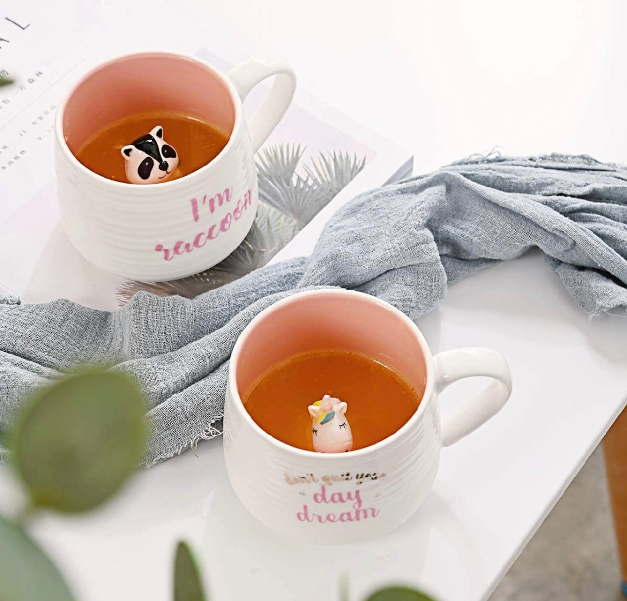 Taza Figura Interior Mapache