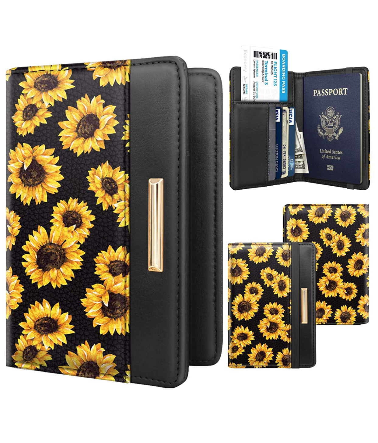 Porta Pasaportes Girasol
