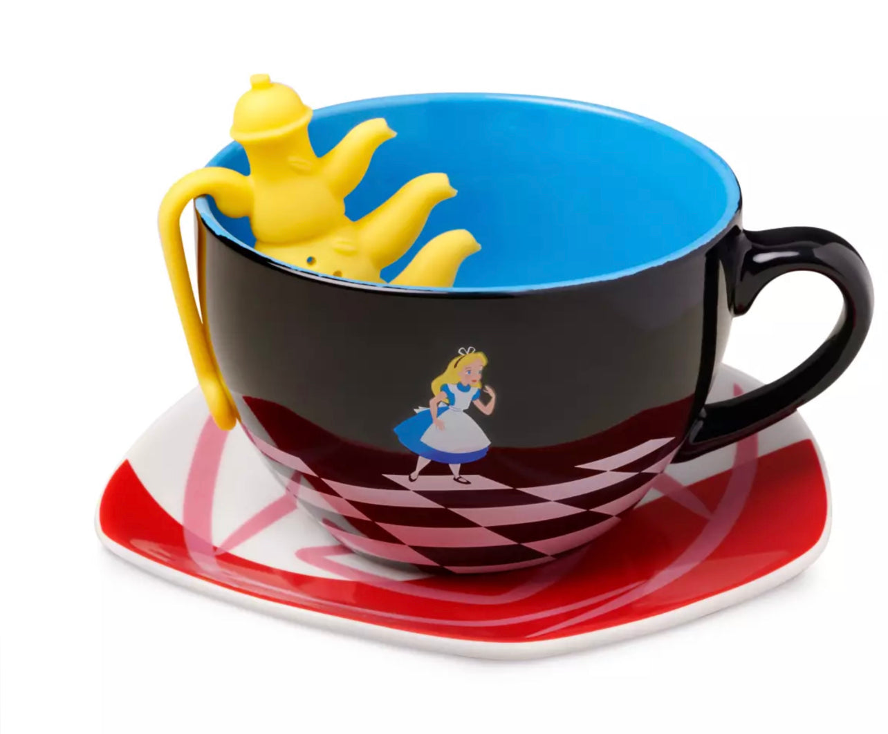 Alicia En El Pais De Las Maravillas Juego De Taza Con Infusor