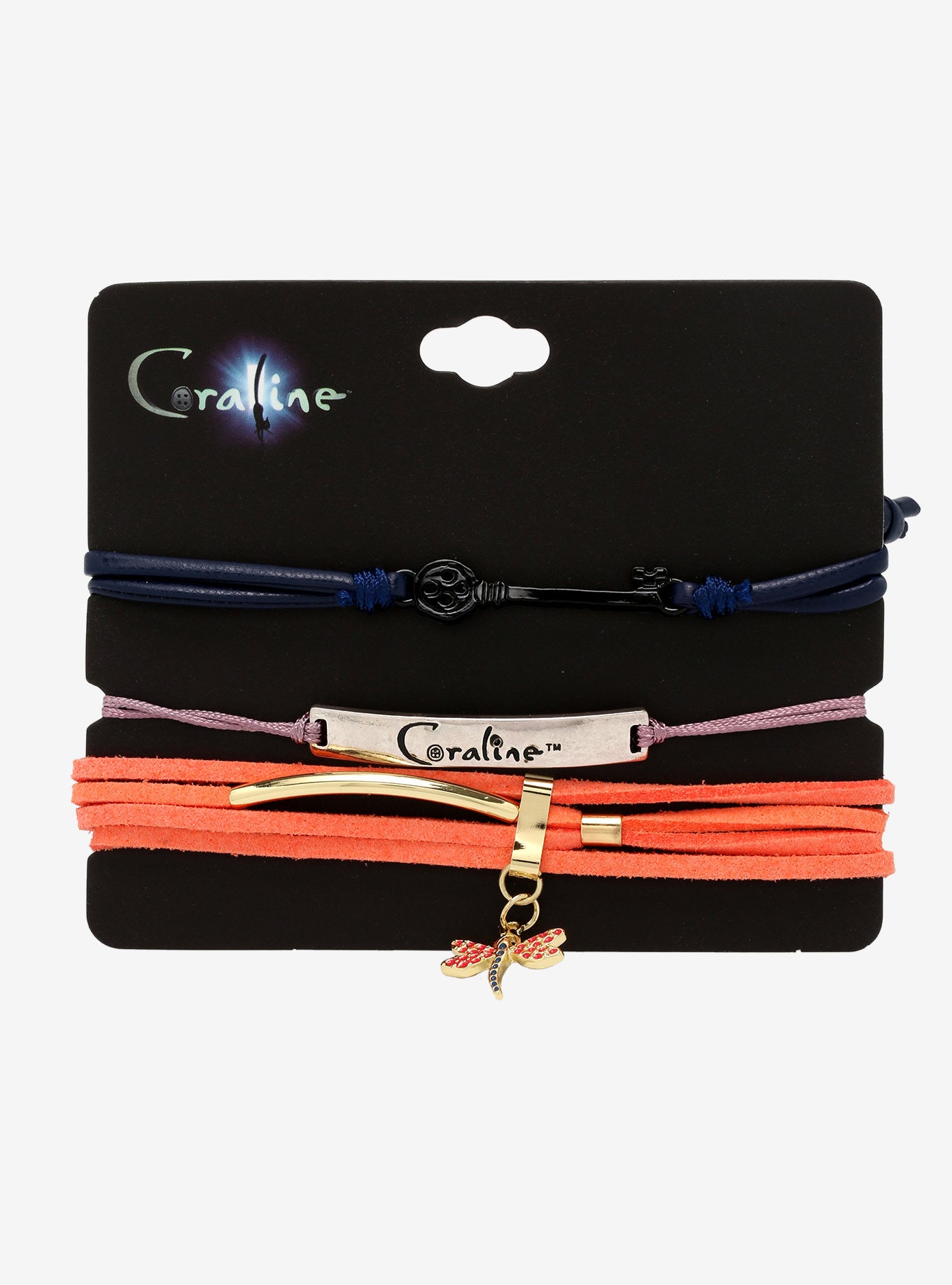 Coraline Set de Pulseras Libelula y Llave