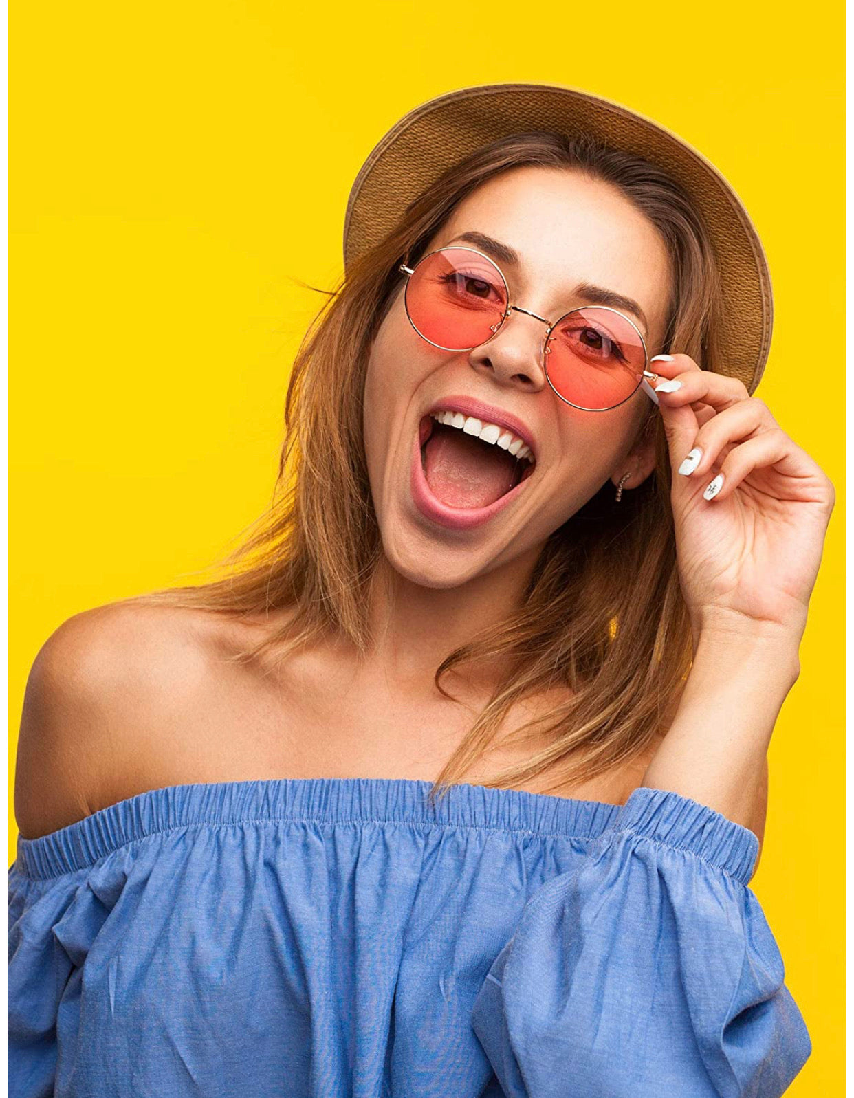 Set De 10 Lentes De Sol Círculo