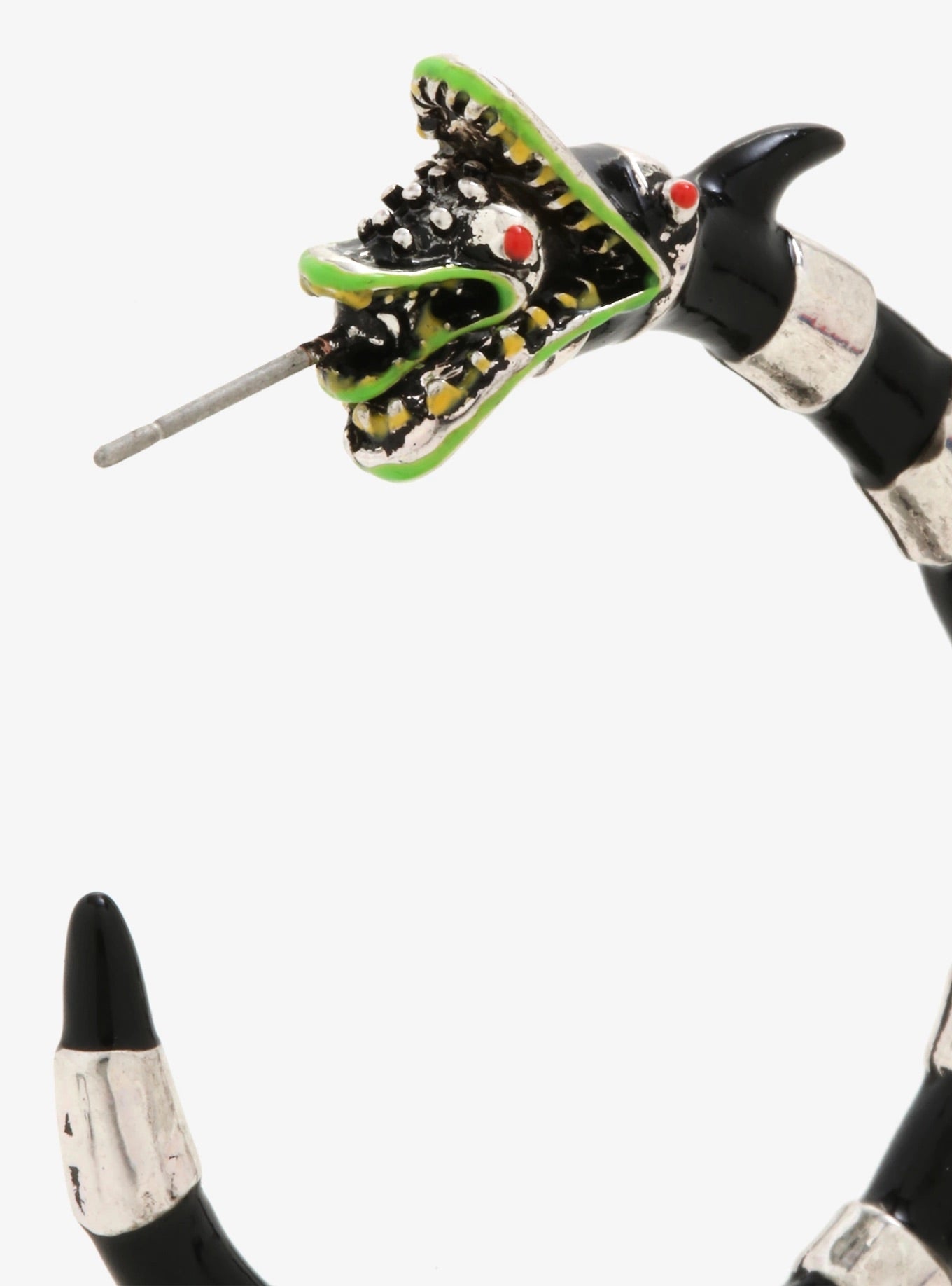BeetleJuice Aretes Hoops Gusano