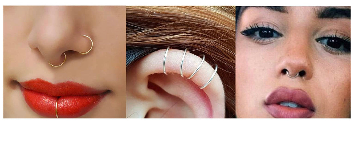 Piercings Falsos Set De 36 pcs Loyalook