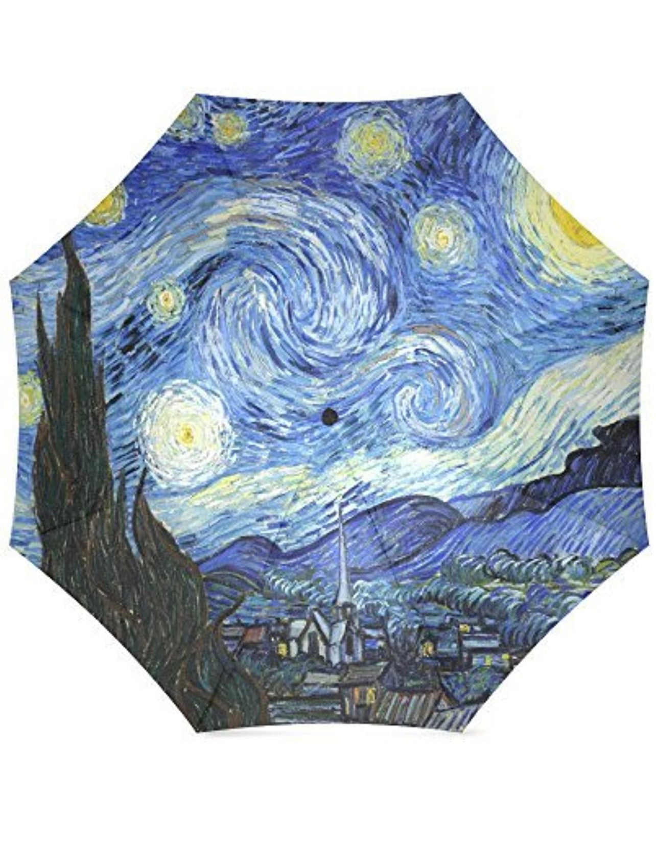 Van Gogh Paraguas Noche Estrellada