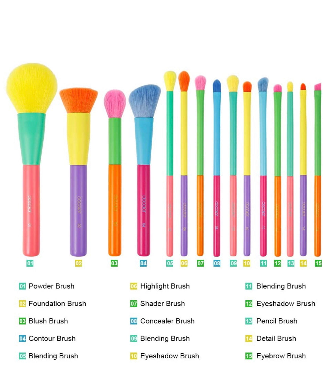 Brochas Docolor Rainbow Arcoíris