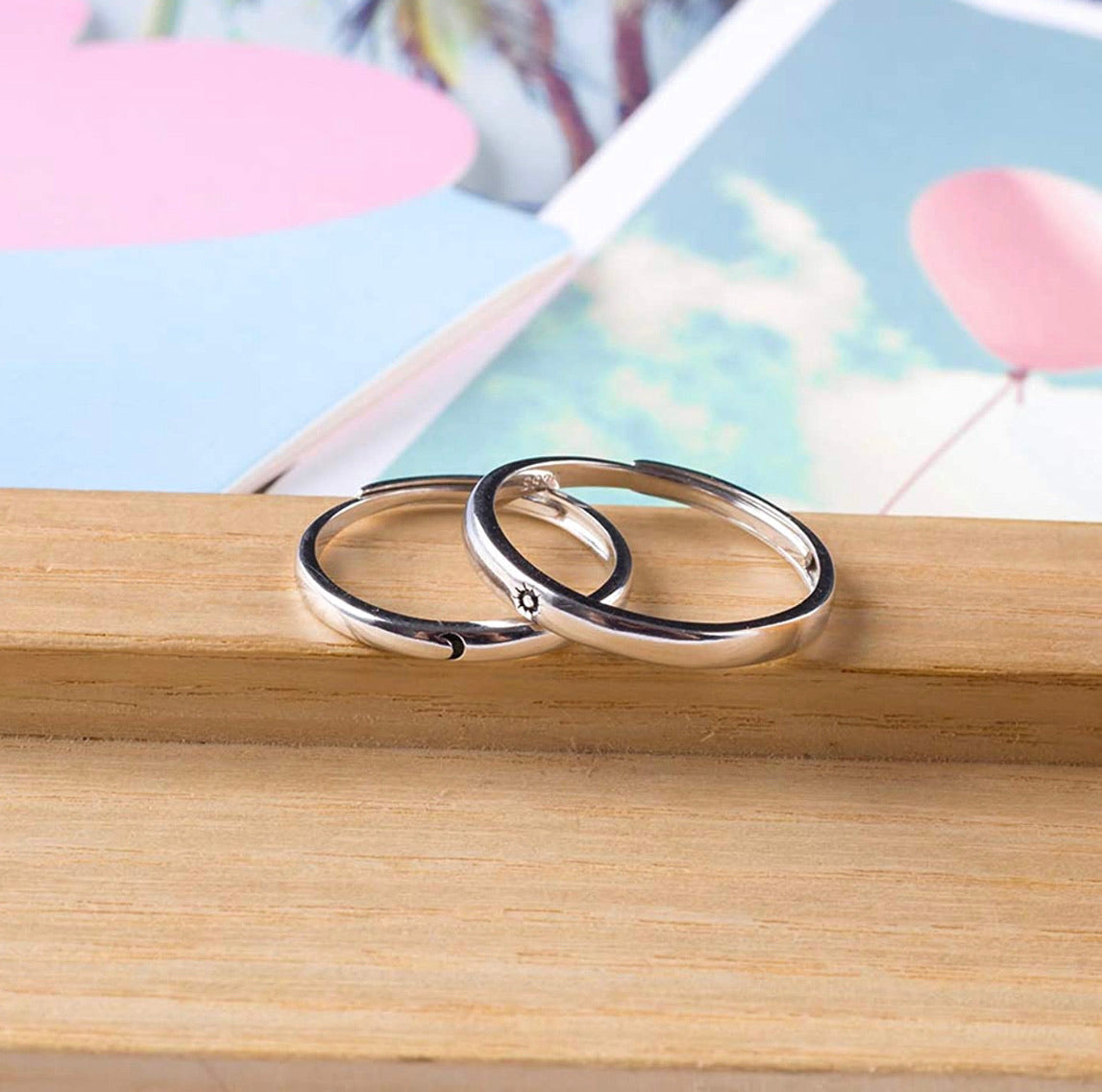 Anillos Sol y Luna Pareja Set