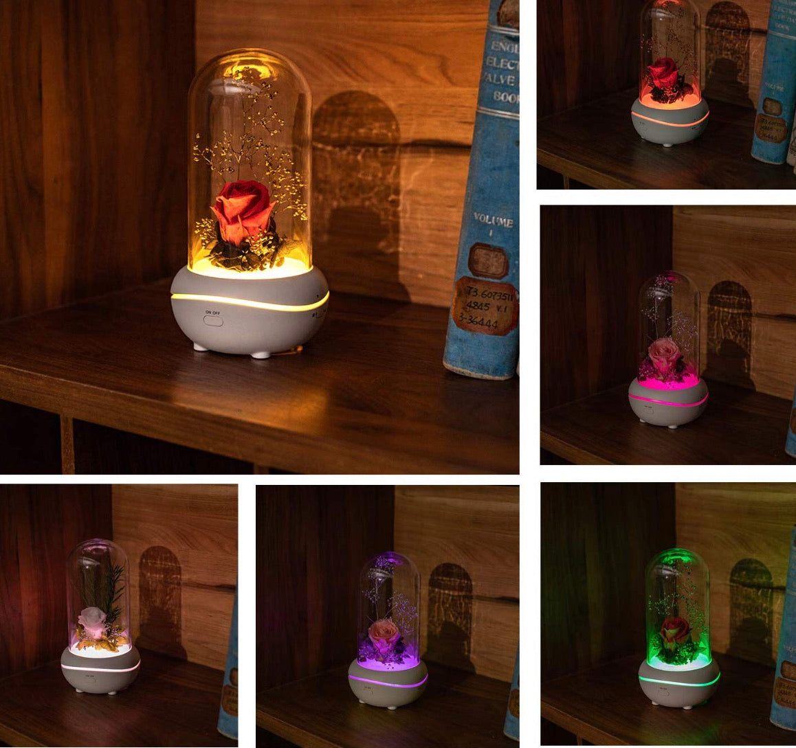 Difusor Aceites Escenciales Rosa Encantada