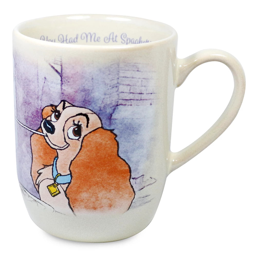 La Dama Y El Vagabundo Taza Dibujo