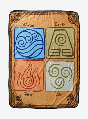 Avatar Cobija Agua Tierra Fuego Aire