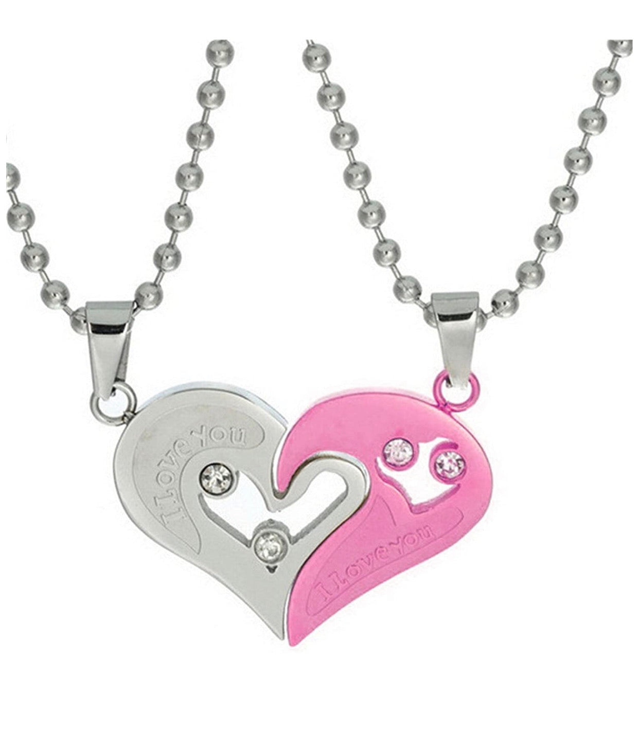 Set De Collares Corazón Pareja
