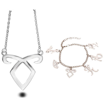 Cazadores De Sombras Collar Y Brazalete Set