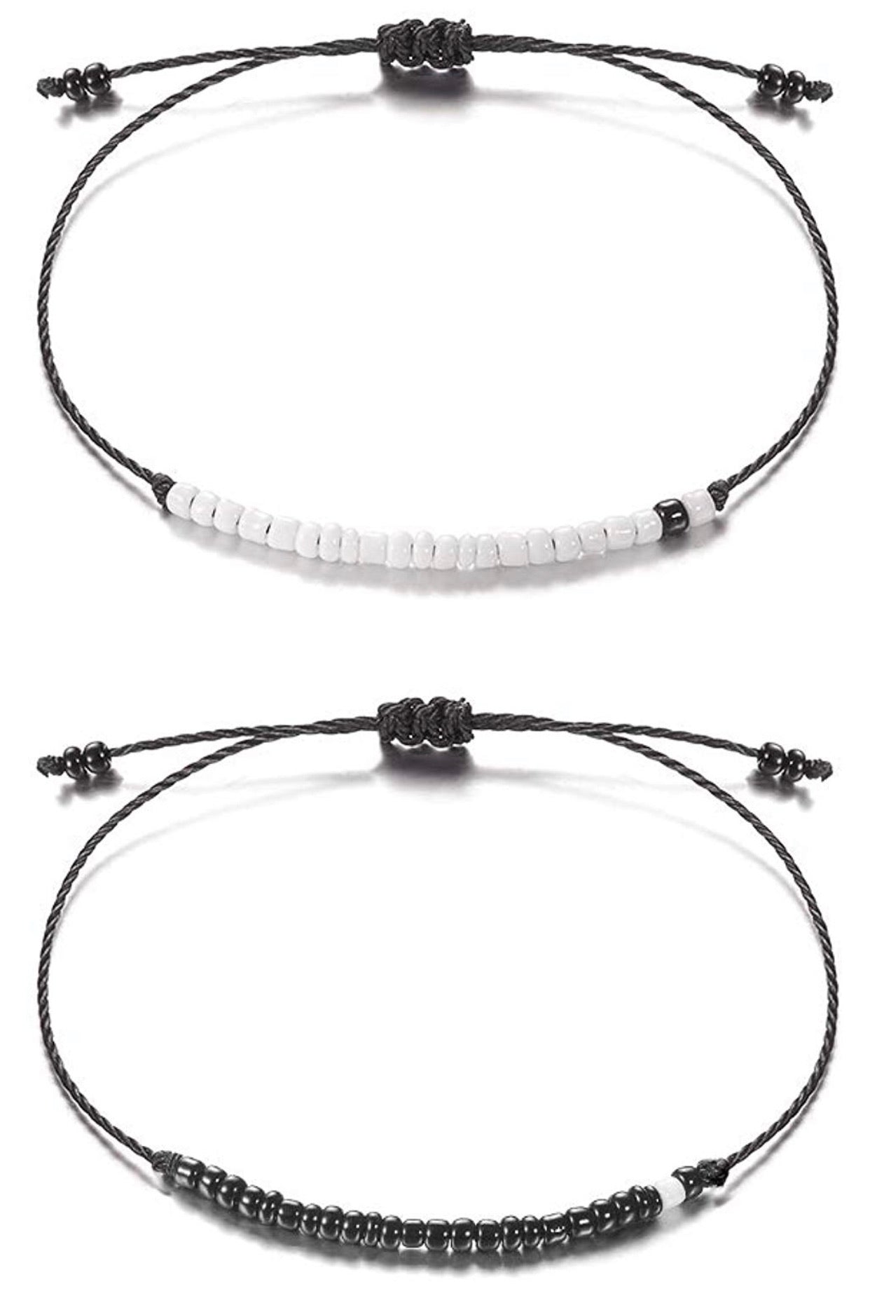 Set De Pulseras Pinky Promise Codigo Morse